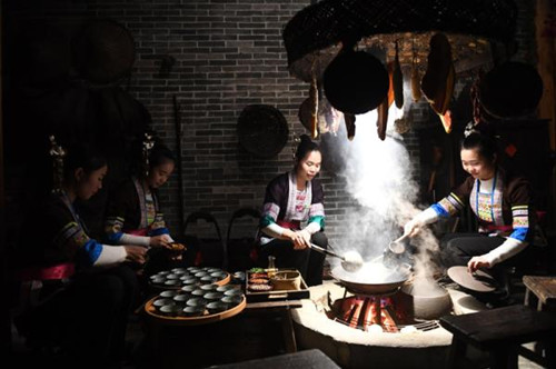 广西三江：旅游美食“金色招牌”侗家油茶香飘千年