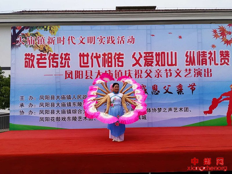 <b>安徽凤阳县大庙镇举办新时代文明实践活动——庆祝父亲节文艺演出</b>