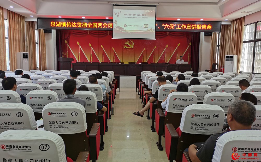 湖南省衡南县泉湖镇深入学习贯彻全国“两会”精神，决胜小康泉湖！