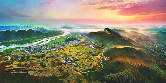 特等奖作品《美好乡村景如画》
