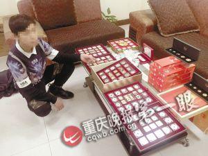 ▲犯罪嫌疑人抓获，警方追回被盗财物