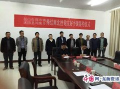 江苏沭阳县周集乡与昆山市周市镇：牵手缔结为友好乡镇共发展