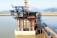 浙江宁波三门湾大桥及接线工程完成进度超六成