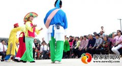 江西安远采茶调进“老围”繁荣文化旅游