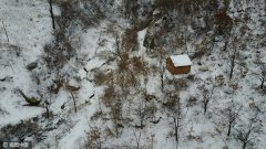 航拍秦岭大雪：恍若回到唐诗意境