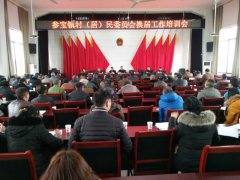 四川合江县参宝镇召开村（居）委会换届选举工作培训会