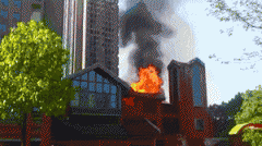 触目惊心！四川绵阳一售楼部起火造成2死3伤