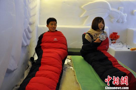 黑龙江漠河北极村冰雪旅馆 王景阳 摄