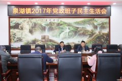 <b>湖南：衡南县泉湖镇召开党政班子民主生活会</b>