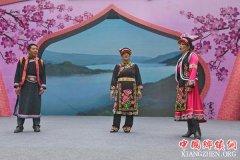 <b>洪雅：精彩非遗进城表演乐市民</b>