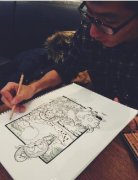 <b>“花爷爷”的幻想世界 一画一故事</b>