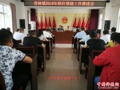 <b>陕西：华州区杏林镇召开秸秆禁烧工作推进会</b>