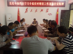 <b>陕西：莲花寺镇传达学习全省驻村帮扶工作现场会议精神</b>