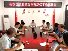 <b>陕西莲花寺镇：召开脱贫攻坚暨环保工作部署会</b>