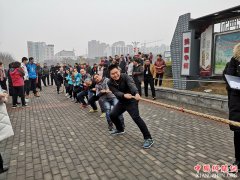 陕西华州区柳枝镇踊跃参加全区第二届全民健身运动会拔河比赛