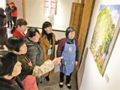 浙江松阳县举办山村艺术展