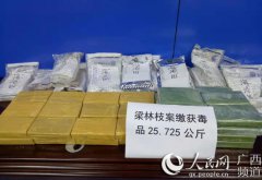 <b>广西破获跨省毒品大案 缴获海洛因约26公斤</b>