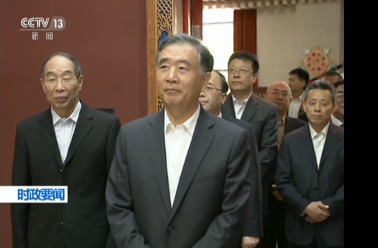 汪洋参观西藏民主改革60周年专题展览
