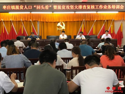 安徽阜阳：枣庄镇举办脱贫人口“回头看”暨脱贫攻坚大排查复核工作业务培训