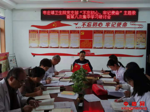 安徽：枣庄镇卫生院党支部举行“不忘初心、牢记使命”主题教育集中学习研讨