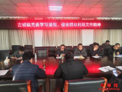 <b>安徽省古城镇召开专项整治漠视侵害群众利益推进会</b>