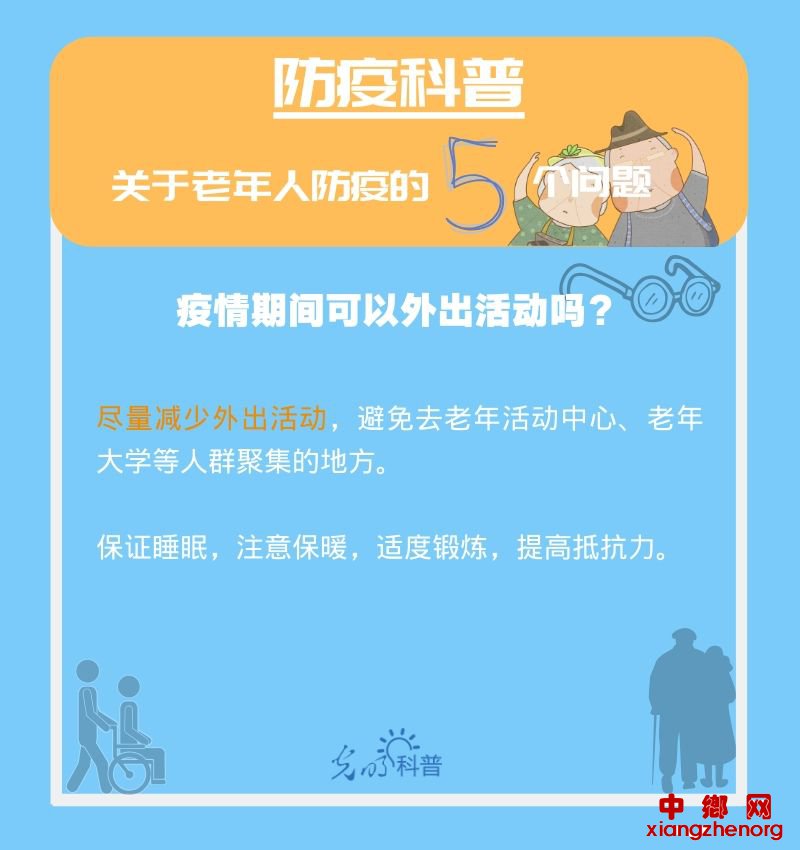 【防疫科普】高危人群注意！关于老年人防疫的5个问题