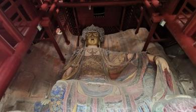我国现存最大石刻水月观音造像藏身于重庆江津