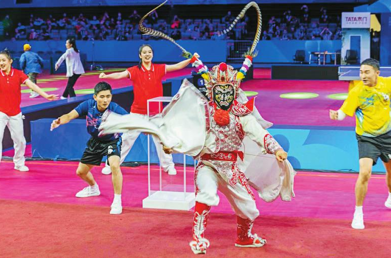 成都世乒赛团体赛开幕表演简约又极具特色