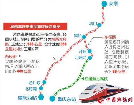 渝西高铁安康至重庆段初步设计获批