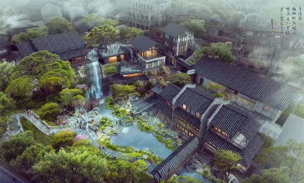 “重庆人家·下浩里”风景街区效果图。南岸区融媒体中心供图