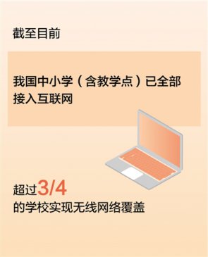 中小学已全部接入互联网 超3/4学校无线网络覆盖
